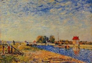 Alfred Sisley - The Loing Canal I