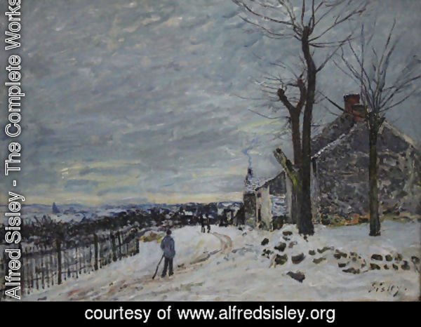 Alfred Sisley - Snowy Weather At Veneux Nadon
