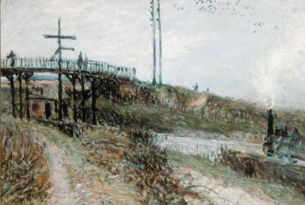 The Footbridge over the Railway at Sevres, c.1879