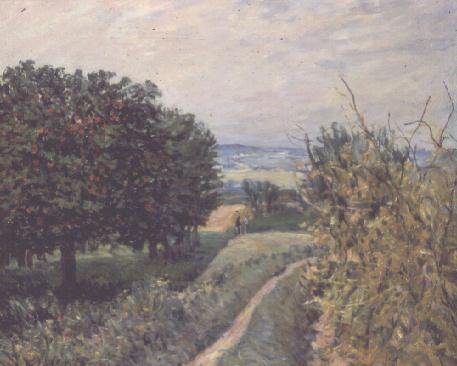 In the Vineyards at Louveciennes, 1874