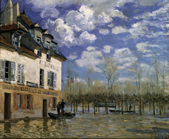 The Boat in the Flood, Port-Marly, 1876