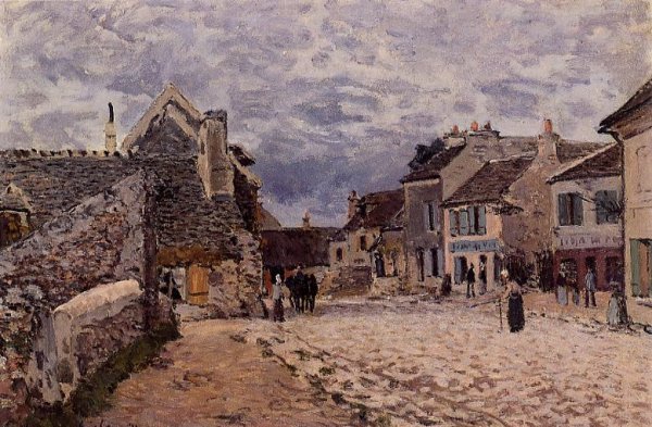 Village Street - Grey Weather