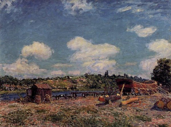 Boatyard at Saint-Mammes