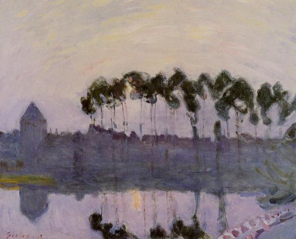 Setting Sun at Moret