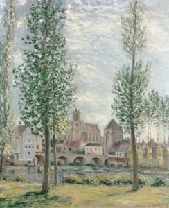 View of Moret-sur-Loing through the Trees