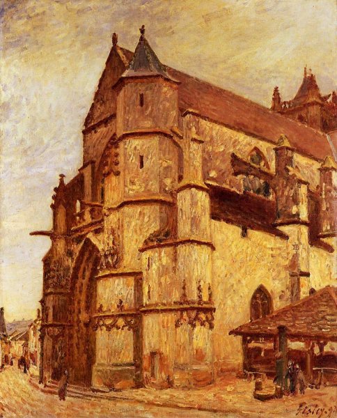 The Church at Moret, Rainy Morning