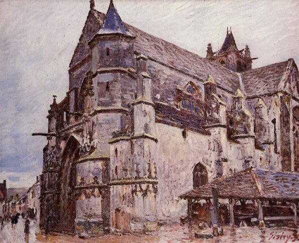 The Church at Moret, Rainy Weather, Morning