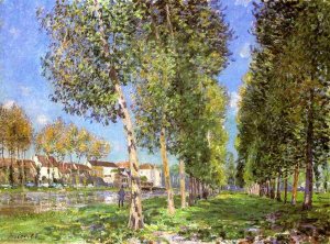 The Lane of Poplars at Moret-Sur-Loing