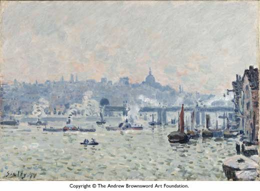 View of the Thames: Charing Cross Bridge