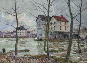 Les moulins de Moret--hiver