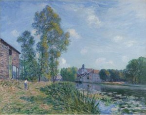 Le Loing A Moret, En Ete