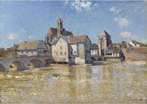 LE PONT DE MORET – MATIN D'AVRIL