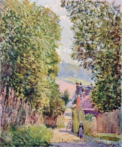 Street in Louveciennes, Sunlight