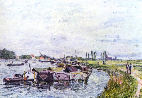 Barges at Saint-Mammes