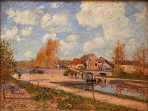 The Bourgogne Lock at Moret, Spring 2