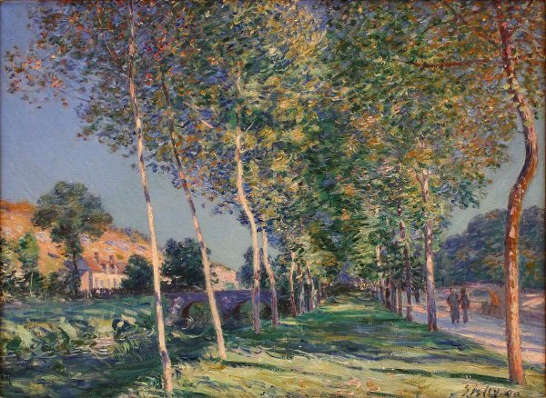 The Lane of Poplars at Moret sur Loing 2